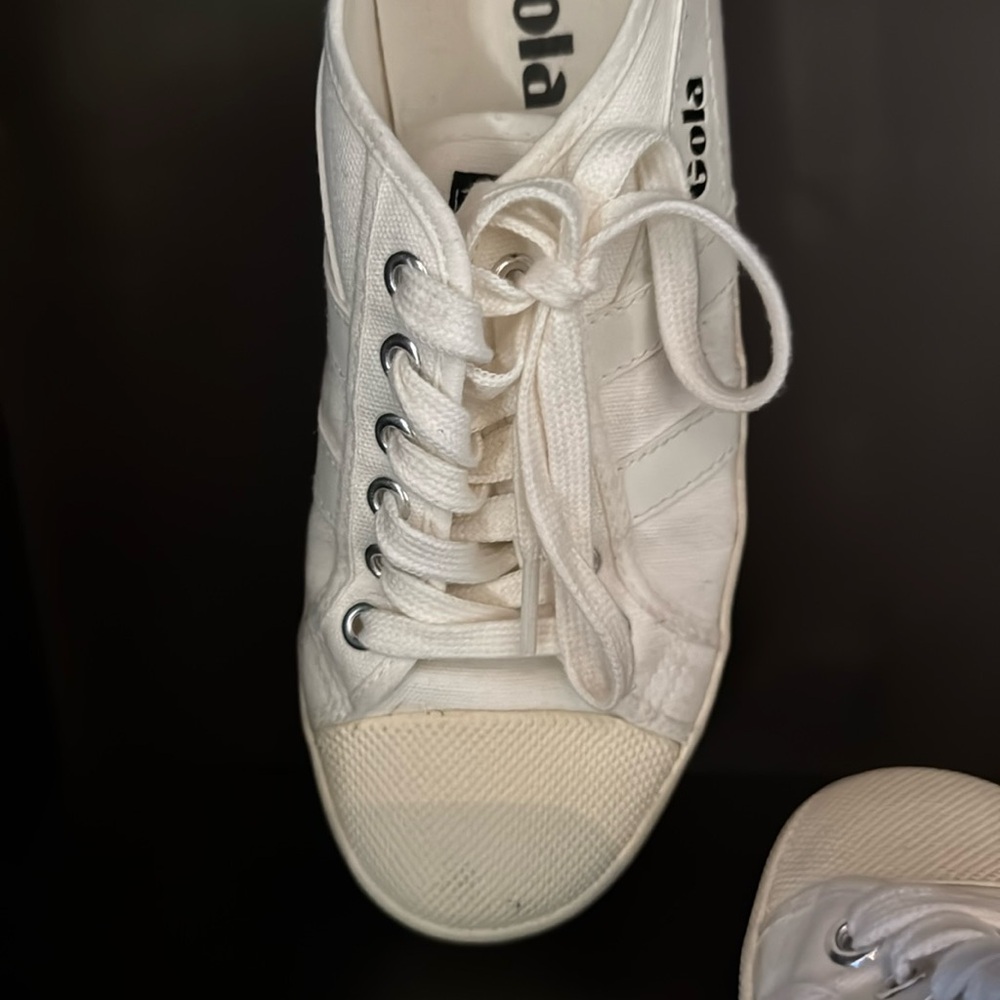Gola White Canvas Sneakers Anthropologie Coaster - image 3